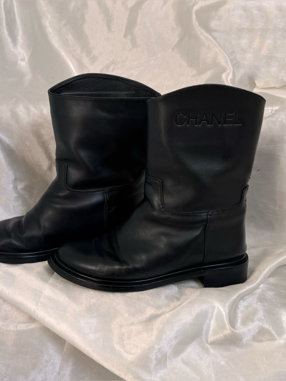 Chanel Moto Leather Boots - Picture 2 of 10